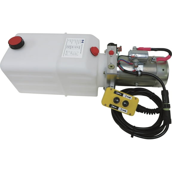 NorTrac 12 Volt DC Hydraulic Power Unit, Single Acting, Model# YBZ5-F2.1D1W2/WUUTT1