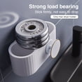 thumbnail image 4 of Stand Wall Mounted 2 Compartment Hair Dryer Holder Self Adhesive Bathroom Rack, 4 of 8