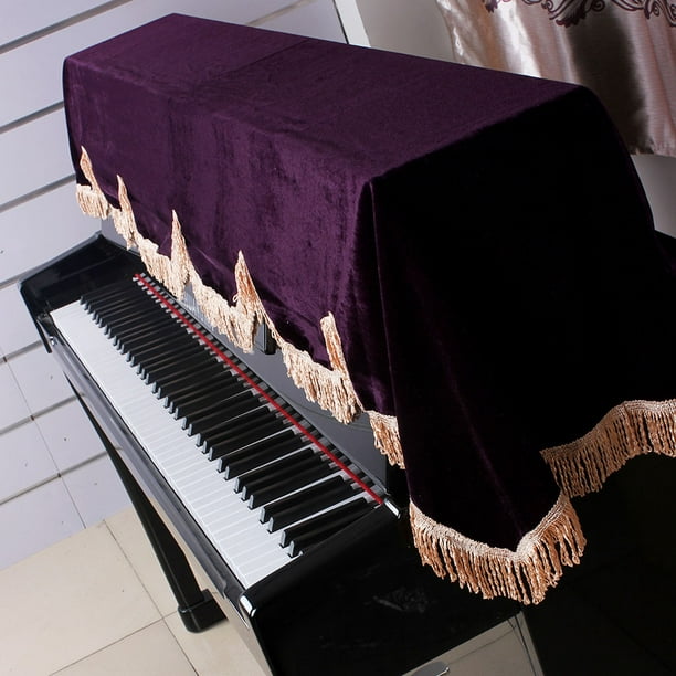Housse De Piano Anti-poussière, Demi-housse De Piano Extensible, Bien  Proportionnée Vert Foncé/violet/noir Lavable En Option Pour Clavier De Piano  Numérique 