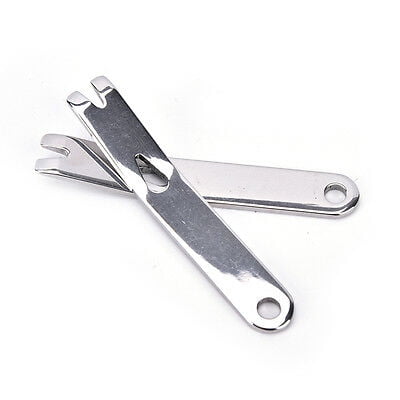 Multi Tool Pocket Mini Crank Crowbar Pry Bar keychain Survival Scraper Black 