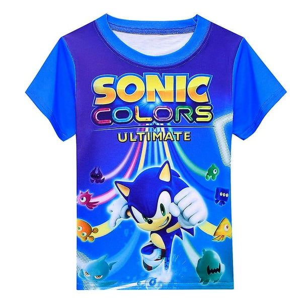 Boys Sonic The Hedgehog Camiseta de manga corta Pantalones cortos Conjunto de ropa de verano Ropa para ninos 4 8 anos Walmart en linea