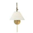 thumbnail image 4 of Trade Winds Marcus 1-Light Wall Sconce in Natural Brass, 4 of 6
