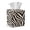 Beige Zebra Stripe, variant on Xoenoiee Boho Mandala Elephant Print Tissue Box Cover Square Waterproof Tissue Box Holder, Foldable Napkin Facial Tissues Holder Dispenser Home Dining Table Facial Paper Organizer