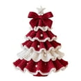 thumbnail image 7 of Handmade Crochet Christmas Tree DIY Crochet Christmas Tree Kit with Bow Faux Pearl Decor Holiday Craft Starter Set for Beginners, 7 of 7