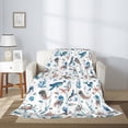 thumbnail image 2 of Sikiie Undersea Animals Cozy Flannel Fleece Throw Blanket: Lightweight & Thick for All Seasons - Perfect for Women, Men, & Kids"50"x40", 2 of 6