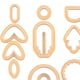 thumbnail image 3 of 24 cortadores para pendientes de arcilla polimérica, accesorios para hacer pendientes geométricos. D-naranja 24 piezas, 3 of 5