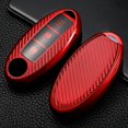 thumbnail image 1 of Car Key Fob Cover Case Protector TPU Carbon Fiber Remote Car Key Fob Case Cover Holder Shell For Nissan Infiniti, 1 of 12