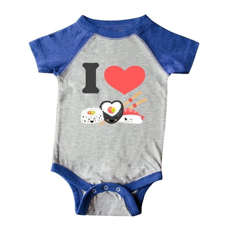 

Inktastic Kawaii I Love Sushi II Gift Baby Boy or Baby Girl Bodysuit