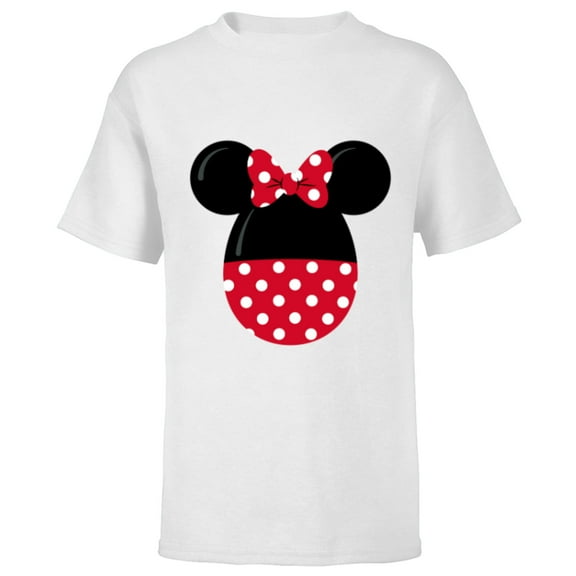 Disney Minnie Mouse Easter Egg - Short Sleeve T-Shirt for Kids - Customized-White