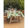 thumbnail image 3 of Outdoor Tablecloth with Umbrella Hole for Patio/Picnic/Party/Camping, Sage Green Children's Day Waterproof Table Cloth Rectangle Table Cover Washable, Car Tree Stars Modern Abstract Art (54"x 80"), 3 of 8