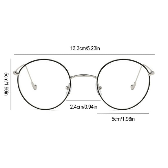 Ruiboury Elegant Frame Glasses With Anti Blue Light Lens Eyes Anywhere Suitable For Different Occasions Silver frame