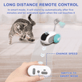 thumbnail image 5 of Risehigh Interactive Cat Toys for Indoor Cats 2-Speed Automatic Moving Remote Control Smart Cat Rechargeable Toy with Feathers, Blue, 5 of 8