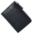thumbnail image 3 of LOLIPPYY Men Fashion Wallet Rfid Blocking Black Zipper Pocket Purse for Secure Money Storage, 3 of 8