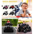 thumbnail image 3 of Lingstar Ride Camión Eléctrico 12V Ride en Auto con Control Remoto Suspensión de Resorte Luces LED Bluetooth 2 Velocidades Ride en Juguetes para Niños de 3+ Años (Rojo), 3 of 12