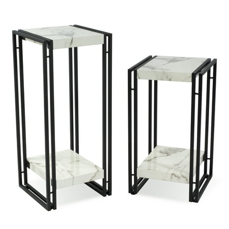 Atlantic Urban Accent Side Tables (Set of 2), (Best Way To Clean Marble Table)
