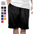 thumbnail image 2 of HighFundamental Men's Athletic Mesh Shorts with Drawstring 2 Pockets Lightweight Gym Workout Wear Basketball Shorts 8" Inseam, 2 of 5