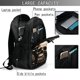 thumbnail image 4 of Balery Gold Rose Skull Mochila con carga USB para hombre y mujer - Mochila impermeable y antirrobo para laptop con puerto USB para viajes, trabajo, 4 of 7