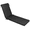 Black, variant on Milliard Outdoor Lounge Chair Cushion, Waterproof and Washable, Black