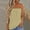 Q-Yellow, variant on Rinsvye Sleeveless Plus Tee Tops 4X Women Clothes Loose Blouse Linen Women 4X Workout Clothes for Women Vintage Size Vest Solid Active Crop Tops Women Casual Women's Blouse