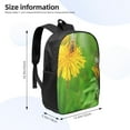 thumbnail image 3 of Goofa Bees Pollinates A Yellow Dandelion Pattern 17in Student Backpack - School, Travel, Work Bookbag -Laptop Backpack,Water Resistant College School Computer Bag, 3 of 6