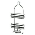 thumbnail image 3 of 3 Tier hanging shower caddy with banded accents, non-slip neck, and suction cups, 3 of 4