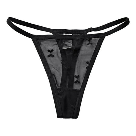 

Felwors Women Lace Print Panties Low Rise Underwear Ladies Comfortable Underpants Female Thong Panties Size L