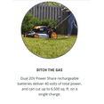 thumbnail image 4 of Restored WORX WG751 40V 19'' Cordless Lawn Mower Batteries & Charger Included (Refurbished), 4 of 7