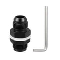 thumbnail image 1 of Unique Bargains Car Male 10AN Bulkhead Fuel Cell Fitting Adapter Replacement Straight Aluminum Black, 1 of 7