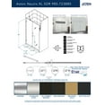 thumbnail image 2 of Aston Sdr985fruw-723880 Nautis Xl 80" High X 72" Wide Hinged Frameless Shower Door -, 2 of 7