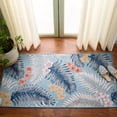thumbnail image 4 of SAFAVIEH Cabana Kade Botanical Indoor/Outdoor Area Rug, Aqua/Ivory, 4' x 6', 4 of 15