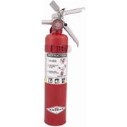 Amerex 2.5 Pound Stored Pressure ABC Dry Chemical 1A:10B:C Multi-Purpose Fire Extinguisher For Class A, B And C Fires With Anodized Aluminum Valve, Vehicle Bracket And Nozzle.