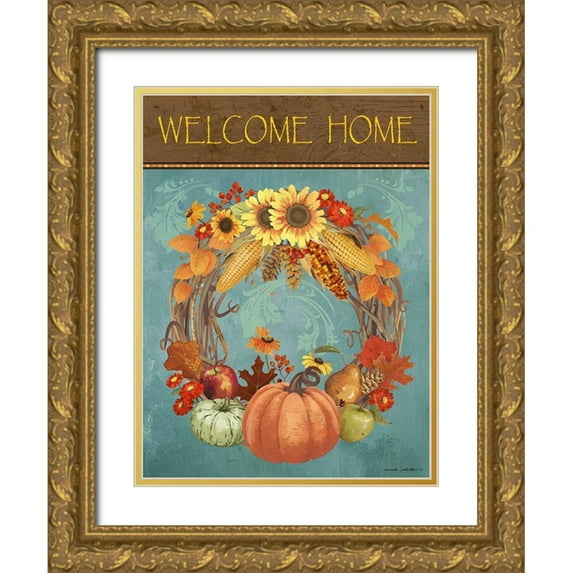 Phillips, Anita 19x24 Gold Ornate Wood Framed with Double Matting Museum Art Print Titled - Welcome Home