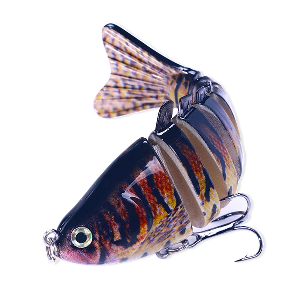 HENGJIA Fishing Lures 15PCS Multi Jointed Fish Fishing Kits Slow Sinking Lifelike Swimbait Freshwater and Saltwater for Trout Bass Lures