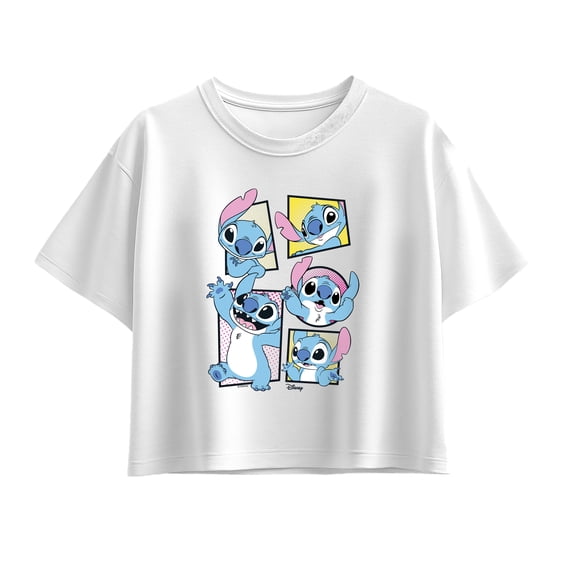 Lilo & Stitch - Stitch Panels - Youth Girls Boxy T-Shirt