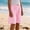 Pink, variant on Girls Plaid Bermuda Shorts Knee Length Wide Leg Shorts with Pockets Loose Casual Elastic Waist Summer Shorts 4-14 Years