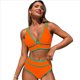 thumbnail image 2 of Traje de Baño Deportivo de Dos Piezas para Mujer, Color Naranja, Talla XL, 2 of 9