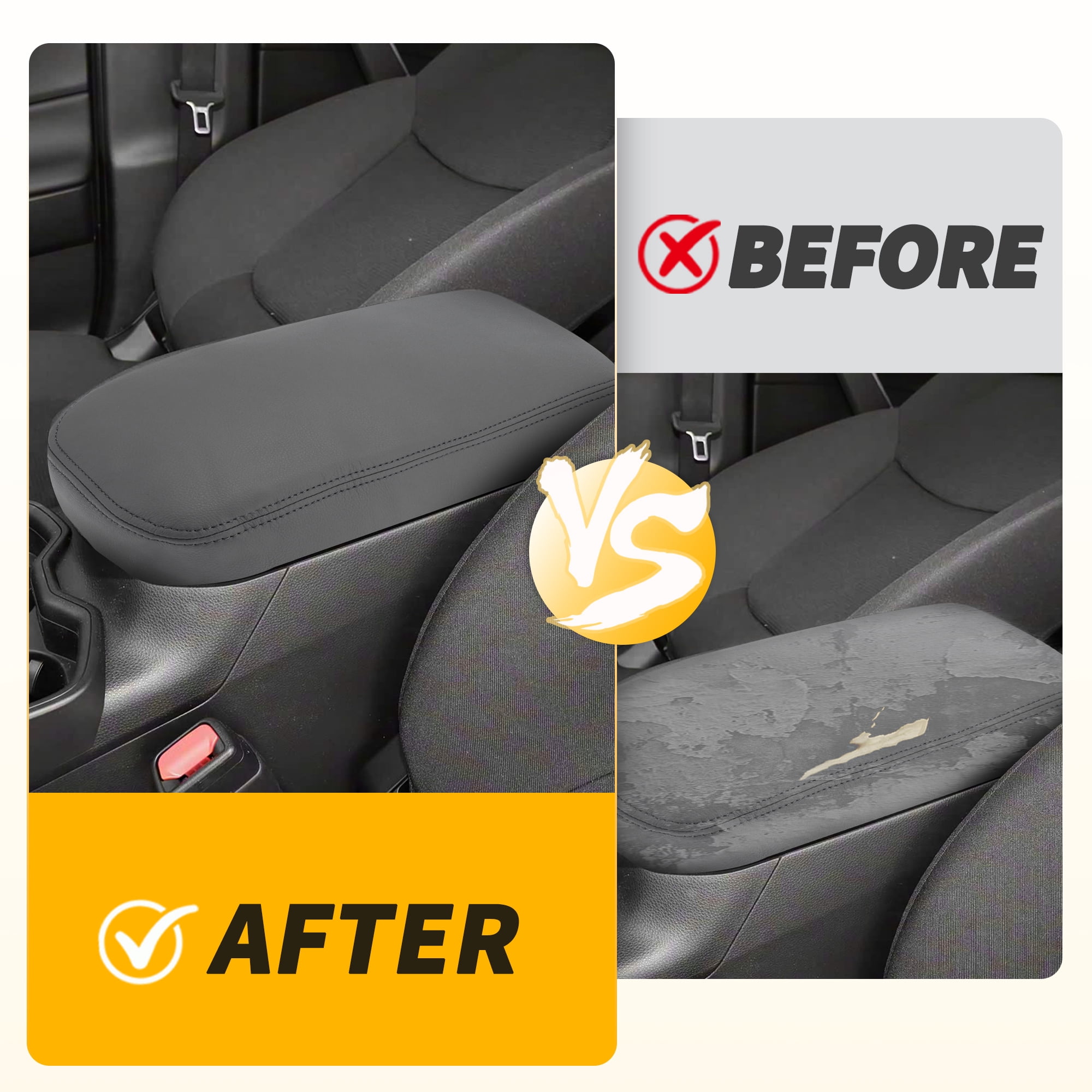 Unique Bargains Center Console Armrest Cover for Toyota Avalon 2013-2018 Dark Gray