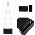 thumbnail image 4 of Mini Women Crossbody Handbag Shoulder Handbags Evening Clutch Cellphone Wallet Purse PU Leather Bag with Chain, 4 of 6