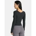 thumbnail image 3 of Avia Women's Reversible Wrap Top with Long Sleeves, Sizes XS-XXXL, 3 of 7