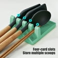 thumbnail image 5 of Hauiodp Kitchen Utensil Rest, Multifunctional Spoon Rest, Pot Lid Stand Utensil Rest for Stove Space Saving for Kitchen Counter, Spatula Rest Organizer for Ladles, Tongs, Forks, 5 of 6