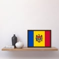 thumbnail image 2 of Moldova (the Republic of) National Flag Patriotic Vexillology World Flags Country Region Poster Artwork Framed Wall Art Print A4, 2 of 4