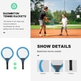 thumbnail image 5 of Phenofice 2pcs Tennis Rackets for Kids Plastic Lightweight Outdoor Sports, 5 of 5