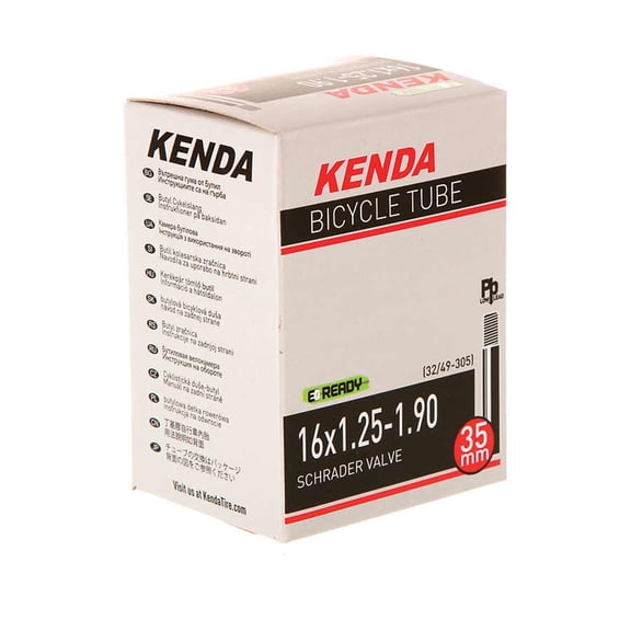 Kenda Schrader Tube Schrader, Length: 35mm, 16'', 1.25-1.90
