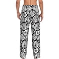 thumbnail image 6 of Cauagu Tropical Leaves Mens Pajama Pants Sleep & Lounge Pants,PJ Bottoms with Pockets-Small, 6 of 7