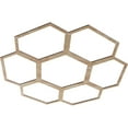 thumbnail image 2 of 36"OD x 12 5/8"ID x 3/8"T Florin Wood Fretwork Pierced Ceiling Medallion, Red Oak, 2 of 3