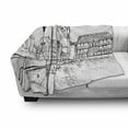 thumbnail image 3 of Switzerland Soft Flannel Fleece Blanket, Sketch Style Zurich Town with Bridge and Famous Buildings Monochrome, Cozy Plush for Indoor and Outdoor Use, 60" x 80", Charcoal Grey White, by Ambesonne, 3 of 6