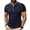 Dark Blue1, variant on Men's Solid Color Casual Short Sleeve Henley Shirt with Half-Button Placket – 60% Polyester 35% Cotton 5% Spandex Comfort Fit Top for All Seasons S-3XL