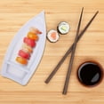 thumbnail image 6 of Raindrops Boat Shaped Plate Snack Dish Sushi Serving Tray Japanese Style Sushi Plate, 6 of 8