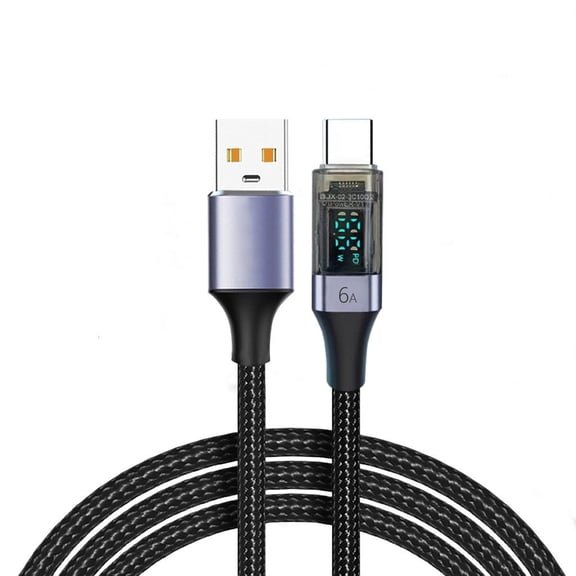 YIGSECU USB A to USB C Charging Cable with LED Indicators, Fast Charging 480Mbps Data Sync Cable for Various USB C Devices