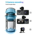 thumbnail image 2 of 1080P Three Lens Car DVR DashCam Video Recorder Front Rear And Inside Camera, 2 of 20